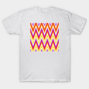 Purple & Orange Stripes T-Shirt